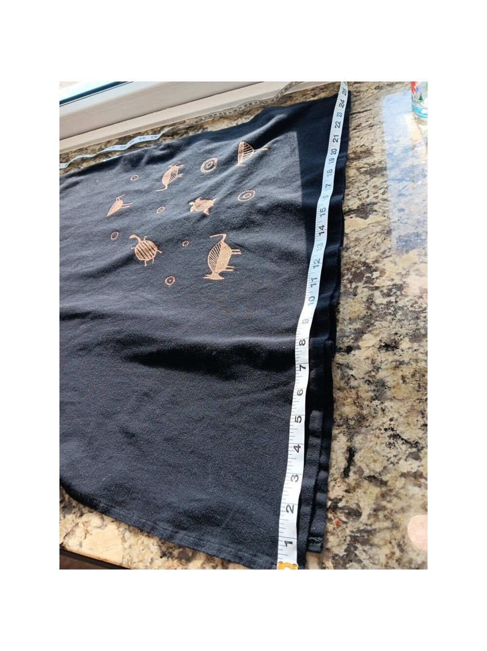 BFOFO Designs Dress Size S Black Short Sleeve Cotton Hieroglyphics Womens Canada - Picture 14 of 14